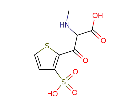 2-Methylamino-3-oxo-3-(3-sulfo-thiophen-2-yl)-propionic acid