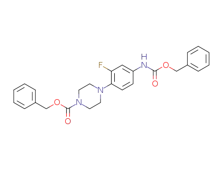 N-carbobenzoxy-3-fluoro-4-(N-carbobenzoxypiperazin-1-yl)aniline