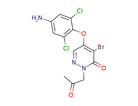 5-(4-Amino-2,6-dichloro-phenoxy)-4-bromo-2-(2-oxo-propyl)-2H-pyridazin-3-one