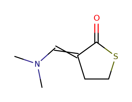 Molecular Structure of 180403-47-8 (2(3H)-Thiophenone, 3-[(dimethylamino)methylene]dihydro-)
