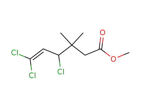 5-Hexenoic acid, 4,6,6-trichloro-3,3-dimethyl-, methyl ester