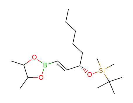 2-[(E)-(S)-3-(tert-Butyl-dimethyl-silanyloxy)-oct-1-enyl]-4,5-dimethyl-[1,3,2]dioxaborolane