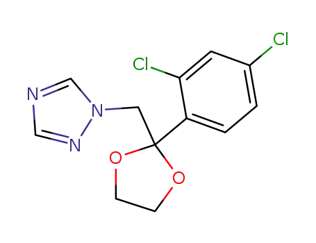Molecular Structure of 60207-31-0 (Azaconazole)