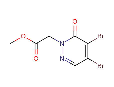 (4,5-dibromo-6-oxo-6H-pyridazin-1-yl)-acetic acid methyl ester