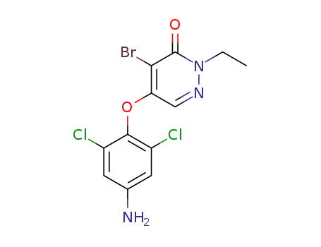 4-(4-amino-2,6-dichlorophenoxy)-5-bromo-1-ethylpyridazin-6-one