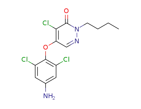 4-(4-amino-2,6-dichlorophenoxy)-5-chloro-1-butylpyridazin-6-one