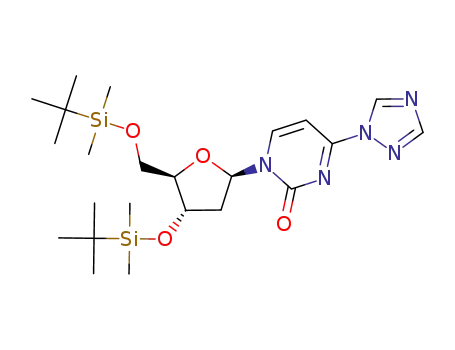 1-[2-deoxy-3,5-bis-O-(tert-butyldimethylsilyl)-β-D-ribofuranosyl]-4-[1,2,4]triazol-1-yl-1H-pyrimidin-2-one