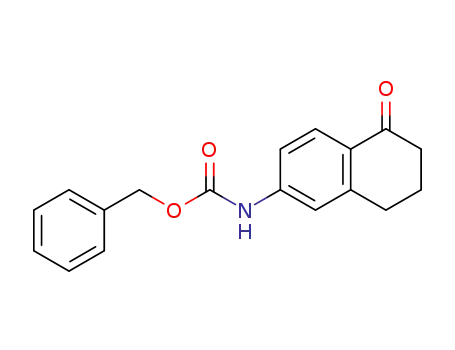 Molecular Structure of 164149-25-1 (benzyl 5-oxo-5,6,7,8-tetrahydronaphthalen-2-ylcarbaMate)