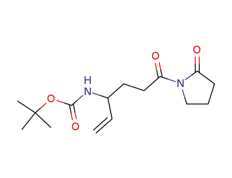 {1-[3-oxo-3-(2-oxo-pyrrolidin-1-yl)-propyl]-allyl}-carbamic acid tert-butyl ester