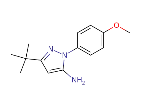 Molecular Structure of 227623-26-9 (5-TERT-BUTYL-2-(4-METHOXY-PHENYL)-2H-PYRAZOL-3-YLAMINE)