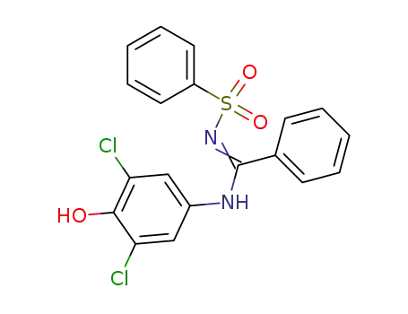 N-[1-(3,5-Dichloro-4-hydroxy-phenylamino)-1-phenyl-meth-(Z)-ylidene]-benzenesulfonamide