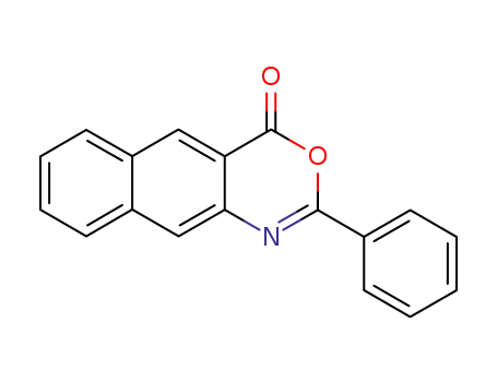 Molecular Structure of 18600-63-0 (4H-Naphth[2,3-d][1,3]oxazin-4-one, 2-phenyl-)
