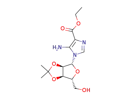 N1-(2',3'-O-isopropylidene-β-D-ribofuranosyl)-4-ethoxycarbonyl-5-aminoimidazole