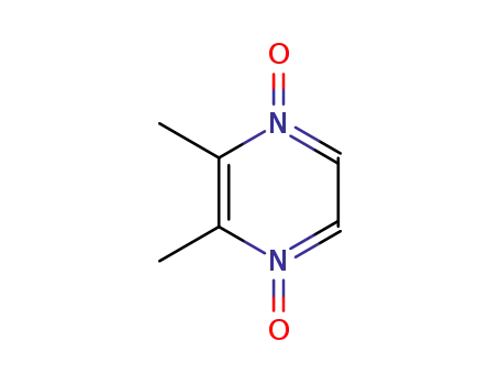 Molecular Structure of 38870-37-0 (Pyrazine, 2,3-dimethyl-, 1,4-dioxide)