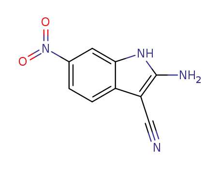 2-amino-3-cyano-6-nitroindole