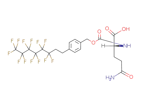 (R)-4-Carbamoyl-2-[4-(3,3,4,4,5,5,6,6,7,7,8,8,8-tridecafluoro-octyl)-benzyloxycarbonylamino]-butyric acid
