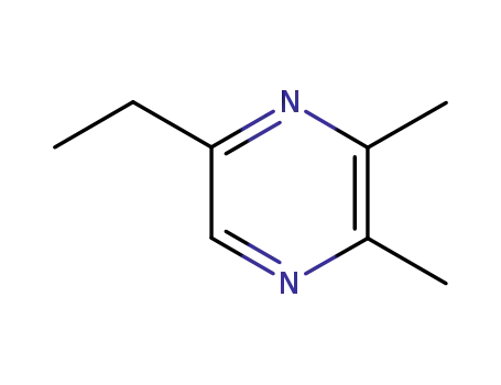 Molecular Structure of 15707-34-3 (2,3-Dimethyl-5-ethylpyrazine)