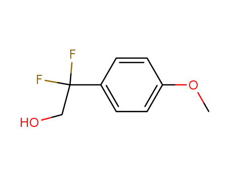 Molecular Structure of 762292-75-1 (2,2-Difluoro-2-(4-Methoxyphenyl)ethanol)