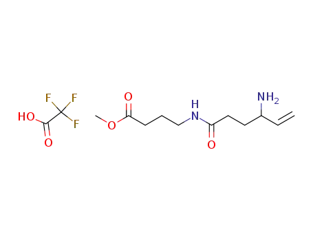 4-(4-amino-hex-5-enoylamino)-butyric acid methyl ester; compound with trifluoro-acetic acid