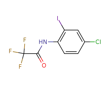 Molecular Structure of 784183-51-3 (Acetamide, N-(4-chloro-2-iodophenyl)-2,2,2-trifluoro-)