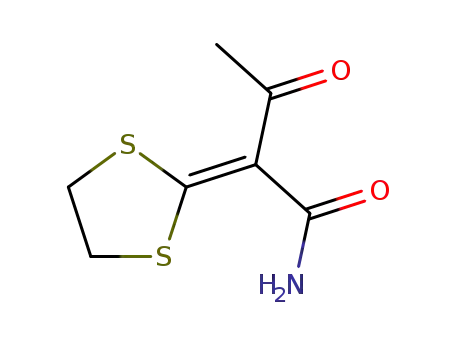 Molecular Structure of 836684-88-9 (Butanamide, 2-(1,3-dithiolan-2-ylidene)-3-oxo-)