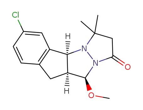 6-chloro-10-methoxy-3,3-dimethyl-2,3,4a,9,9a,10-hexahydro-1H-indeno[1,2-c]pyrazolo[1,2-a]pyrazol-1-one