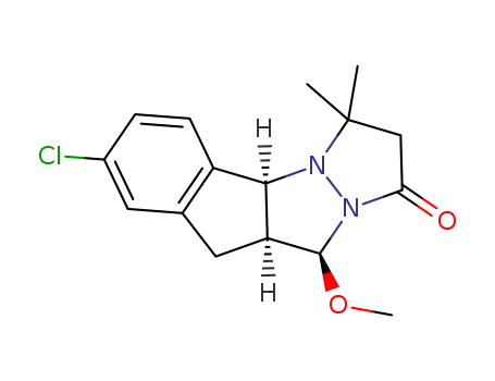 7-chloro-10-methoxy-3,3-dimethyl-2,3,4a,9,9a,10-hexahydro-1H-indeno[1,2-c]pyrazolo[1,2-a]pyrazol-1-one
