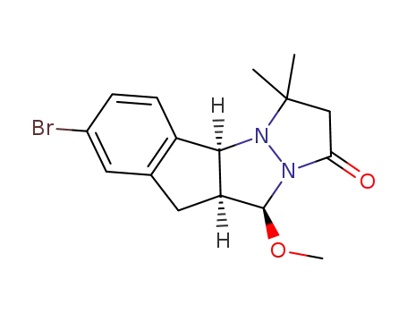 7-bromo-10-methoxy-3,3-dimethyl-2,3,4a,9,9a,10-hexahydro-1H-indeno[1,2-c]pyrazolo[1,2-a]pyrazol-1-one