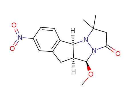 10-methoxy-3,3-dimethyl-7-nitro-2,3,4a,9,9a,10-hexahydro-1H-indeno[1,2-c]pyrazolo[1,2-a]pyrazol-1-one