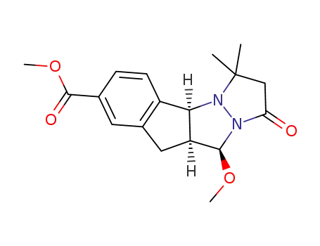 methyl 10-methoxy-3,3-dimethyl-1-oxo-2,3,4a,9,9a,10-hexahydro-1H-indeno[1,2-c]pyrazolo[1,2-a]pyrazole-7-carboxylate