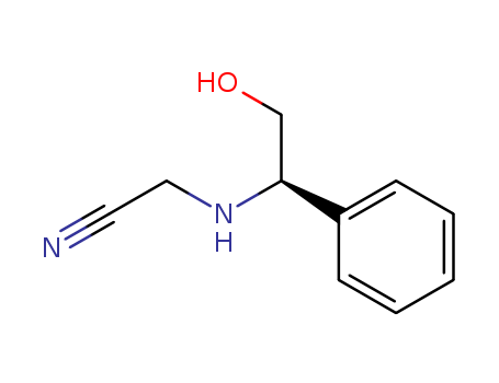 Molecular Structure of 111980-33-7 (Acetonitrile, [(2-hydroxy-1-phenylethyl)amino]-, (R)-)