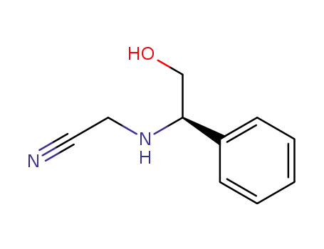 Molecular Structure of 111980-33-7 (Acetonitrile, [(2-hydroxy-1-phenylethyl)amino]-, (R)-)