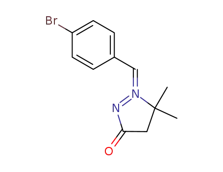 1-[(4-bromophenyl)methylene]-5,5-dimethyl-3-oxopyrazolidin-1-ium-2-ide