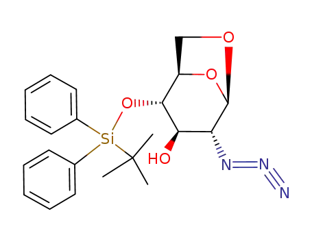 1,6-anhydro-2-azido-4-O-tertbutyldiphenylsilyl-2-deoxy-β-D-glucopyranose