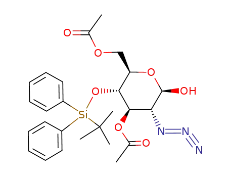 3,6-di-O-acetyl-2-azido-4-O-tert-butyldiphenylsilyl-2-deoxy-β-D-glucopyranose