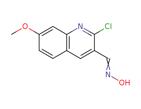 2-chloro-7-methoxyquinoline-3-carboxaldoxime