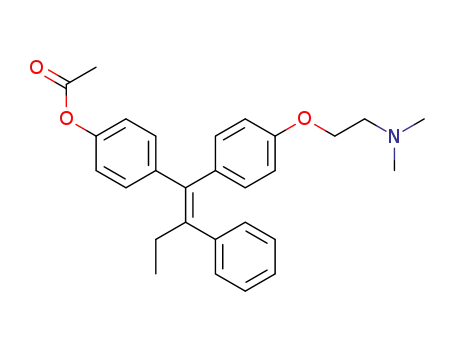 Molecular Structure of 76117-70-9 ((E)-4-Acetoxy Tamoxifen)