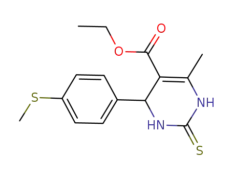ethyl 4-[4-(methylthio)phenyl]-6-methyl-2-thioxo-1,2,3,4-tetrahydropyrimidine-5-carboxylate