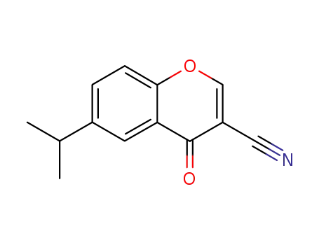 Molecular Structure of 50743-32-3 (3-Cyano-6-isopropylchromone)