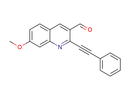 7-methoxy-2-phenylethynyl-quinoline-3-carbaldehyde