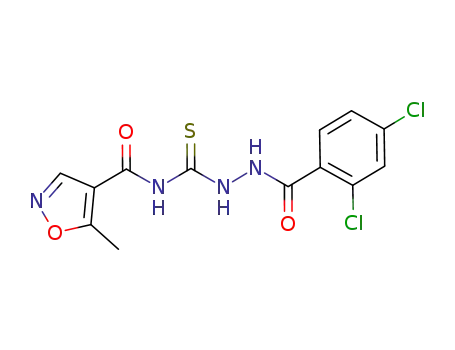 1-(5-methylisoxazoyl-4-carbonyl)-4-(2,4-dichlorophenyl)thiosemicarbazide