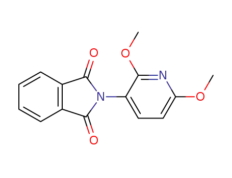 Molecular Structure of 848827-76-9 (1H-Isoindole-1,3(2H)-dione, 2-(2,6-dimethoxy-3-pyridinyl)-)
