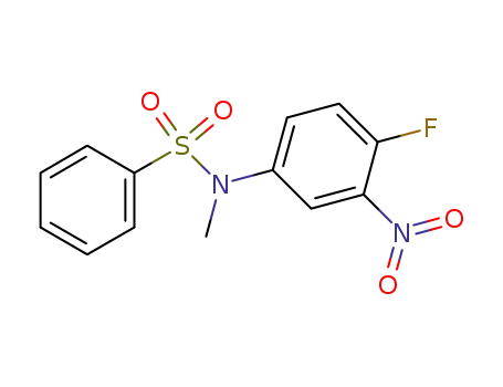 Molecular Structure of 849350-75-0 (Benzenesulfonamide, N-(4-fluoro-3-nitrophenyl)-N-methyl-)