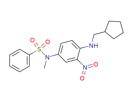 N-{4-[(cyclopentylmethyl)amino]-3-nitrophenyl}-N-methylbenzenesulfonamide
