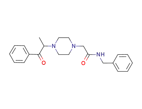 N-benzyl-2-(4-(1-oxo-1-phenylpropan-2-yl)piperazin-1-yl)acetamide