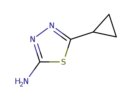 Molecular Structure of 57235-50-4 (2-AMINO-5-CYCLOPROPYL-1,3,4-THIADIAZOLE)