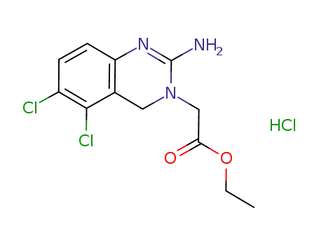 (2-amino-5,6-dichloroquinazolin-3(4H)-yl)acetic acid ethyl ester hydrochloride