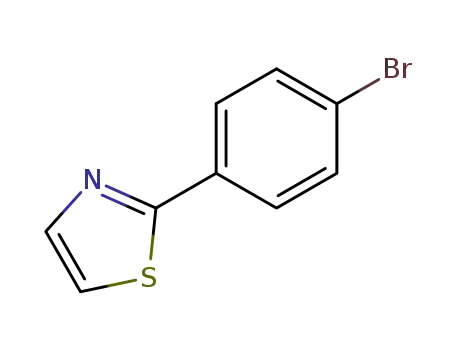 Molecular Structure of 27149-27-5 (2-(4-BROMO-PHENYL)-THIAZOLE)