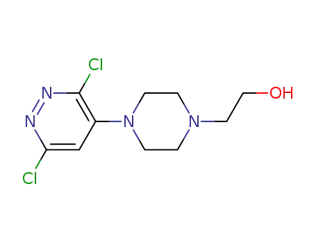 Molecular Structure of 921769-61-1 (2-(4-(3,6-dichloropyridazin-4-yl)piperazin-1-yl)ethanol)