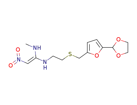 N-[2-[[5-(1,3-dioxolan-2-yl)-2-furanylmethyl]thio]ethyl]-N'-methyl-2-nitro-1,1-ethenediamine